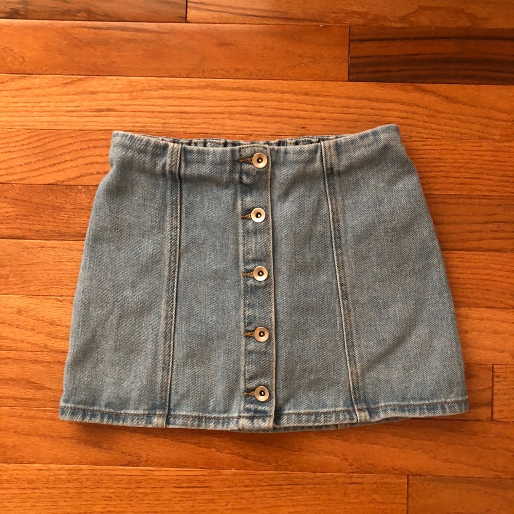 girls denim skirt
